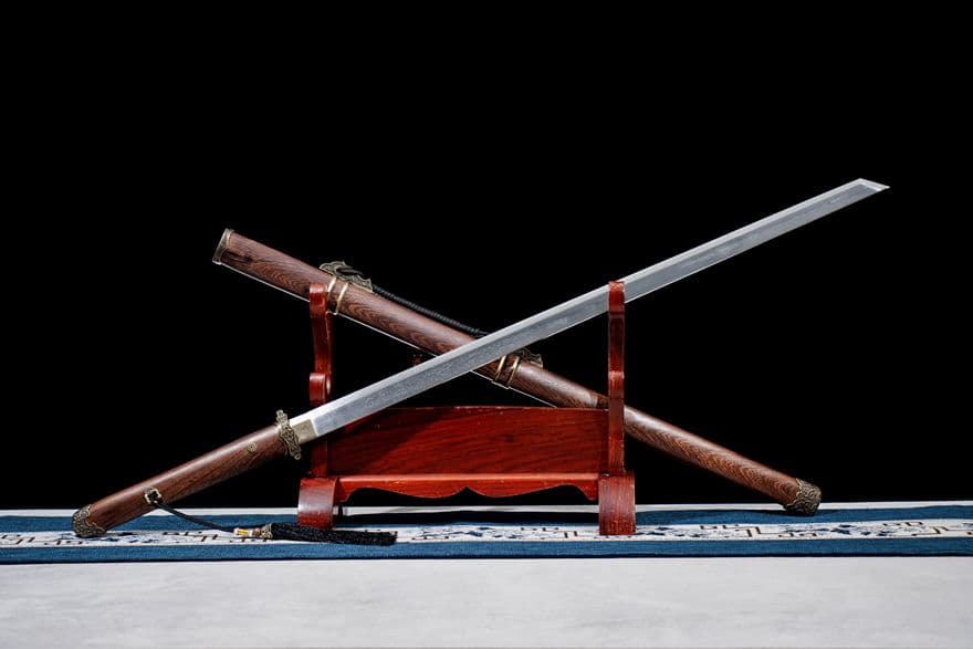 【長いシンプルな唐刀】 漢剣 古兵器 武具 刀装具 高級 鑑賞用 長剣 装飾用