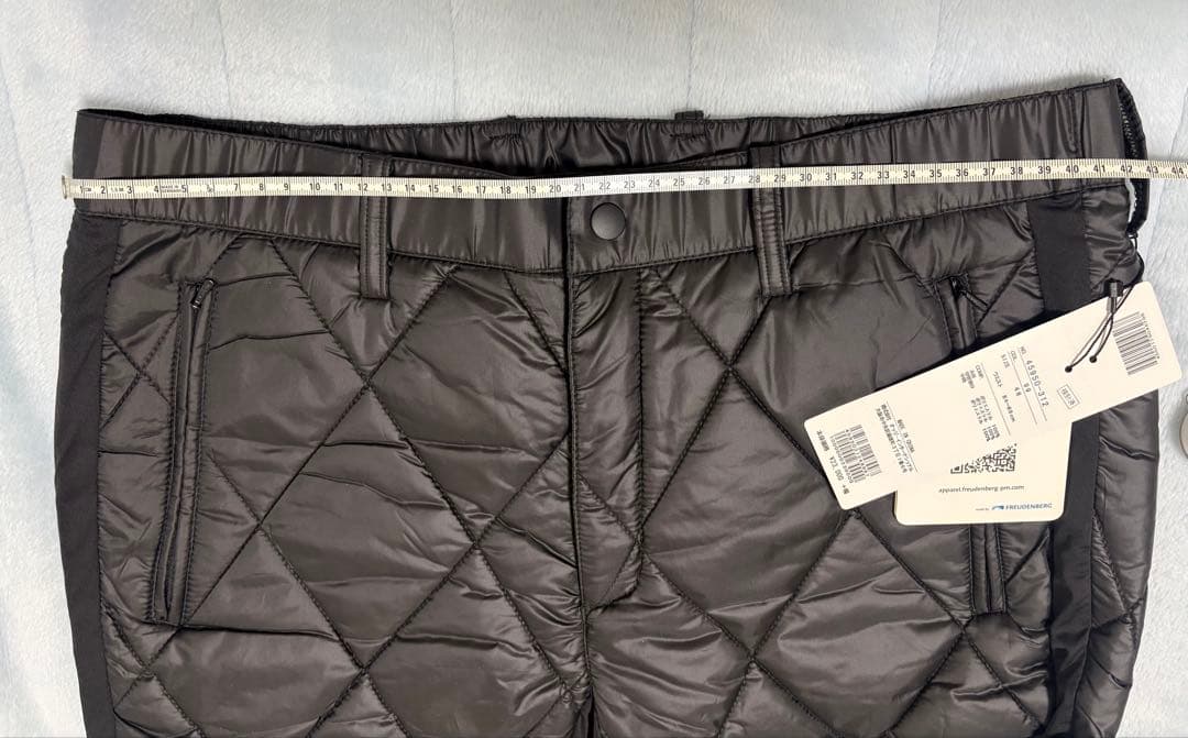 オロビアンコ キルティングスリムパンツ ブラック