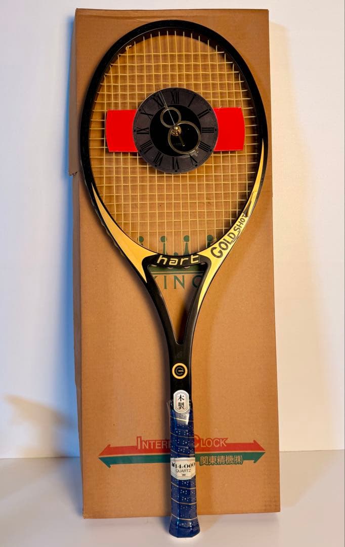 ヴィンテージ アンティーク レトロ QUARTZ テニス ラケット 木製