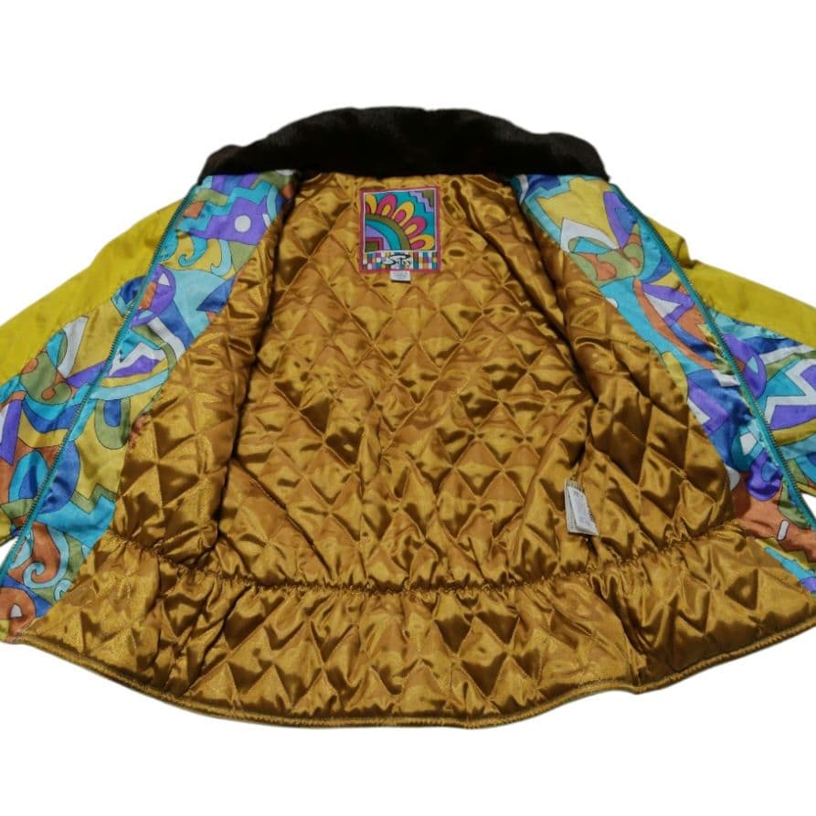 新品 デッドストック レトロなカラフルスキージャケット ヴィンテージスキーウェア