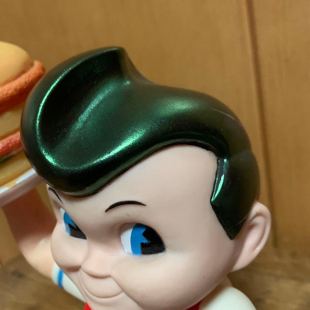 激レアアンティーク　BIG BOY マネーバンク　緑メタリック髪色バージョン