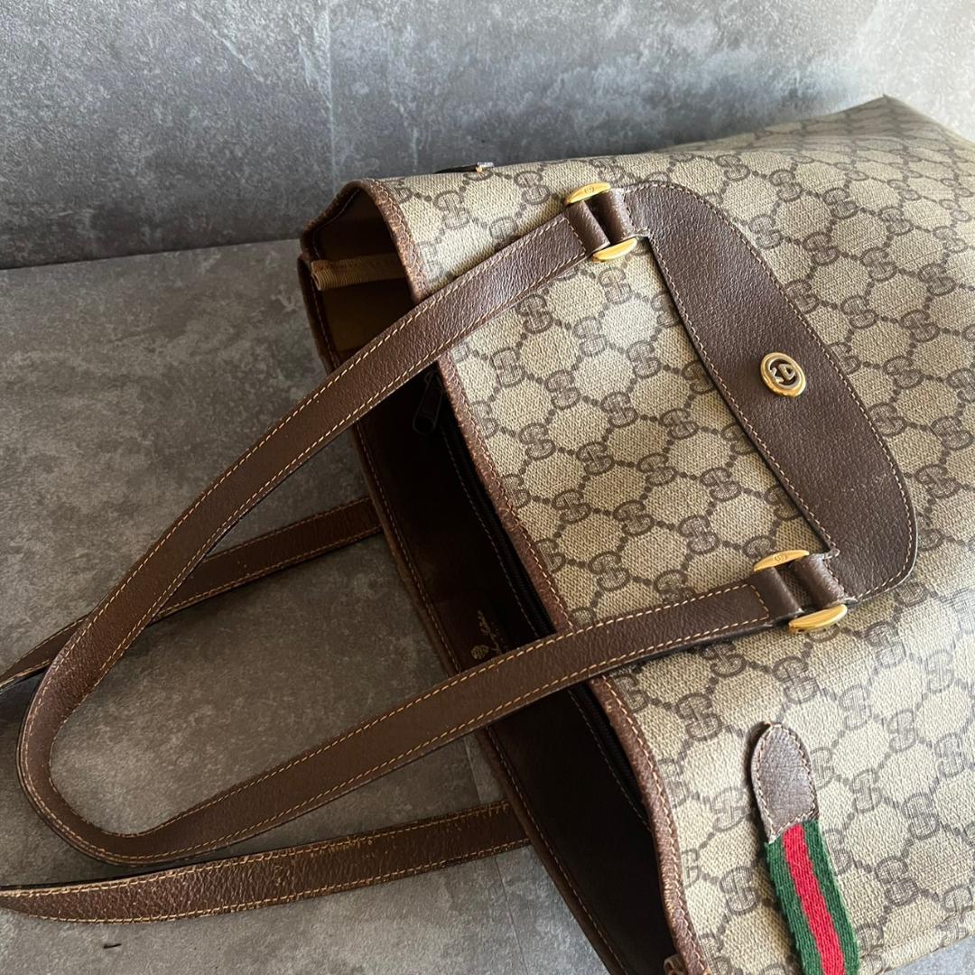 ⭐️GUCCI⭐️グッチ オールドグッチ トートバッグ GGプラス