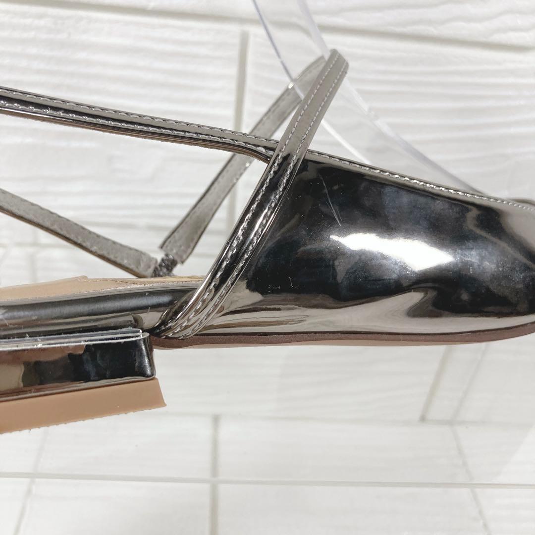 【美品】　GRISEポインテッドストラップスリングバック　22㎝ ミュール