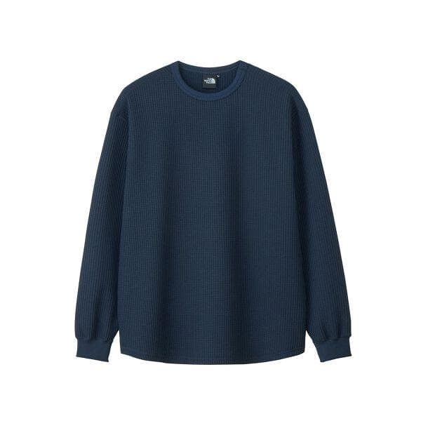 【新品タグ付き】ノースフェイス 長袖ウォームワッフルクルー XL 黒紺2枚セット