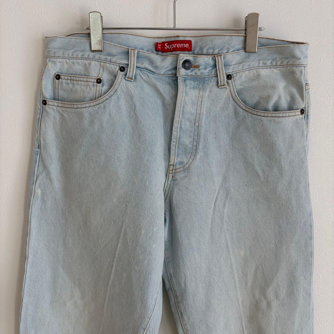 シュプリーム　デニム　スターロゴ　ワンポイント　レギュラーフィット 34サイズ
