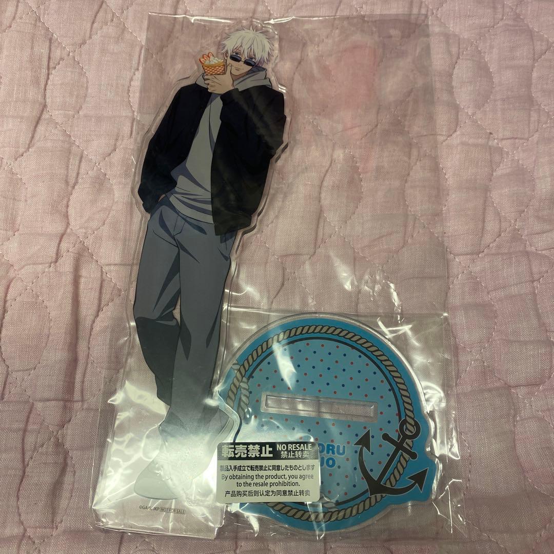 呪術廻戦　コスモワールド　カーニバルゲーム　特大アクリルフィギュア　五条悟