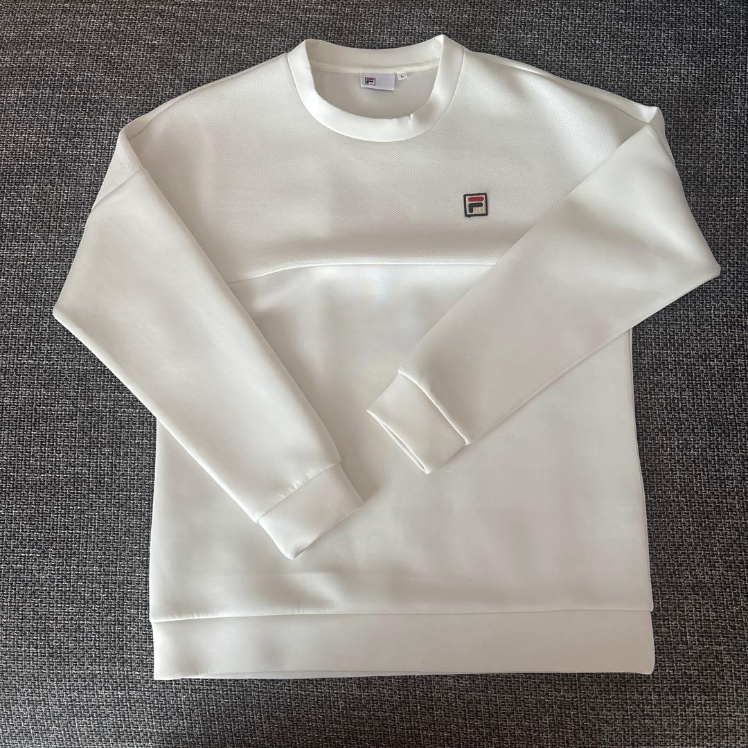 新品未使用　フィラ　トレーナー　ホワイト 長袖　テニス　テニスウェア　Lサイズ