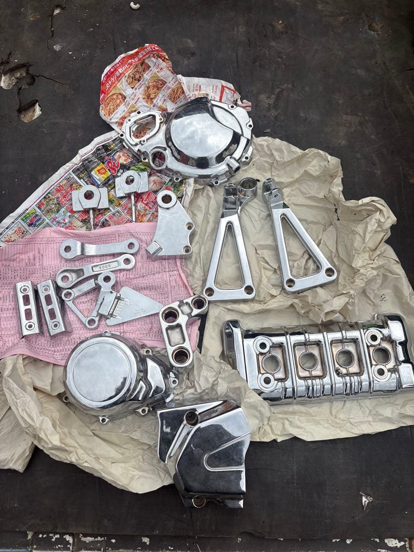 バリオス250用　メッキパーツ