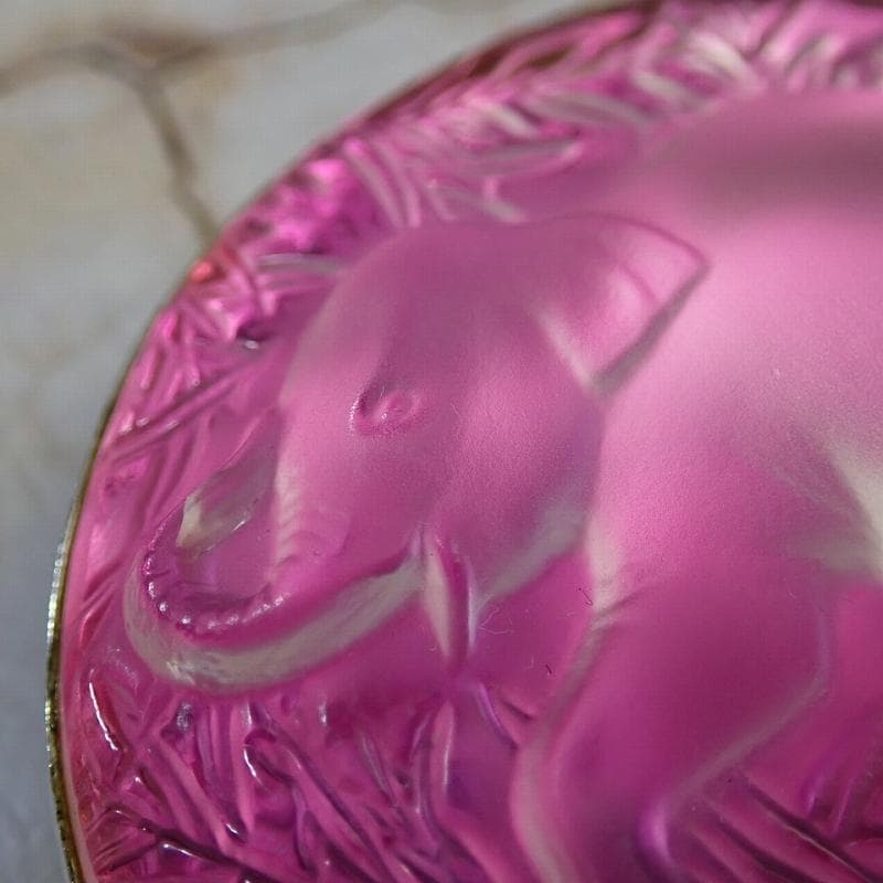 RU-6042　ラリック　LALIQUE ブローチ　(ピンク)