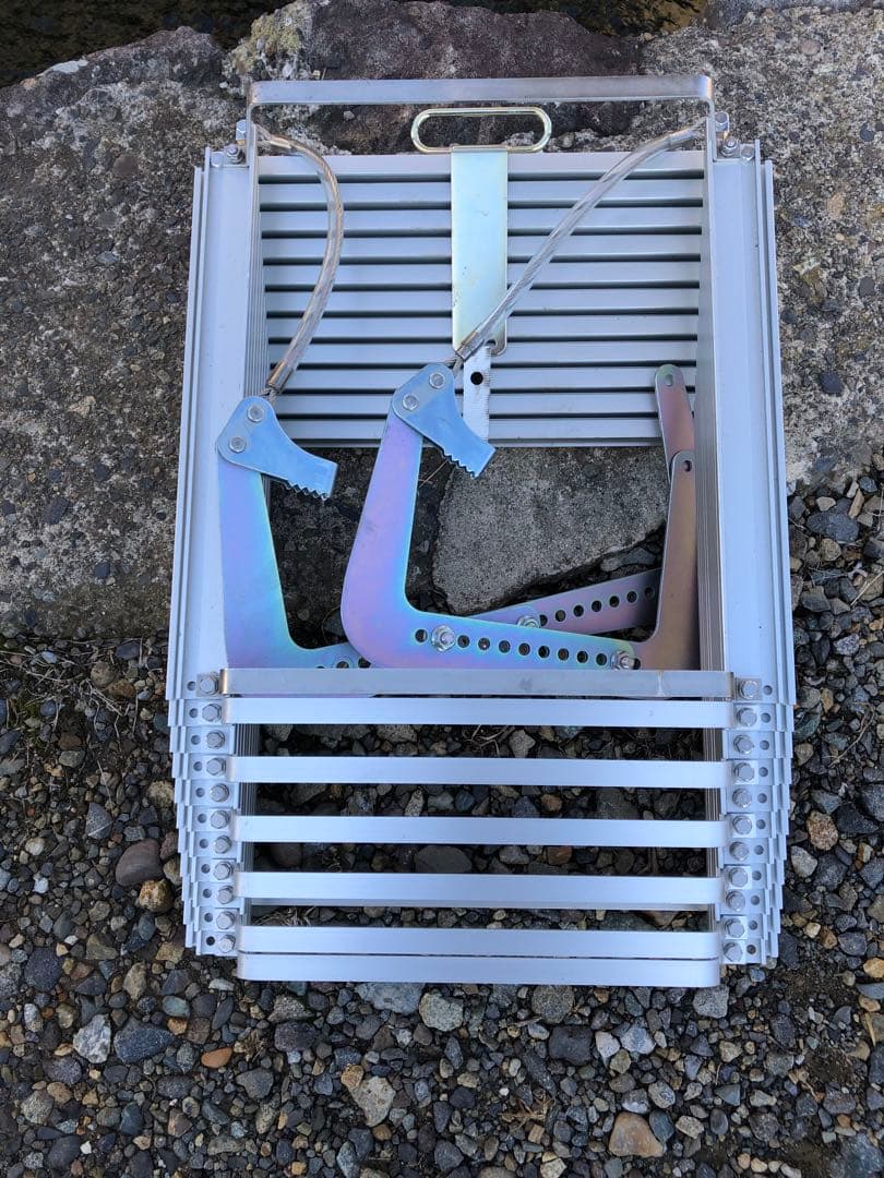 金属製 避難はしご　つり下げはしご(伸縮式)(B15)