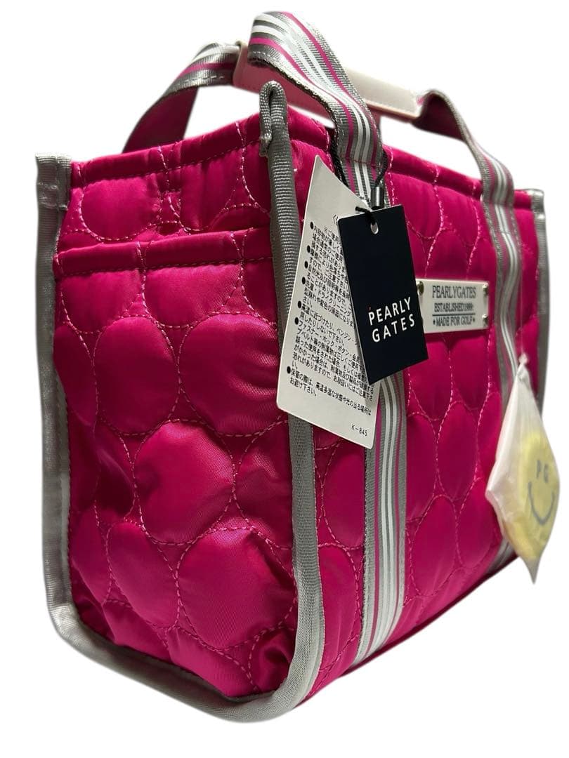 新品 未使用 パーリーゲイツ カートバッグ LoveGOLFシリーズ ピンク