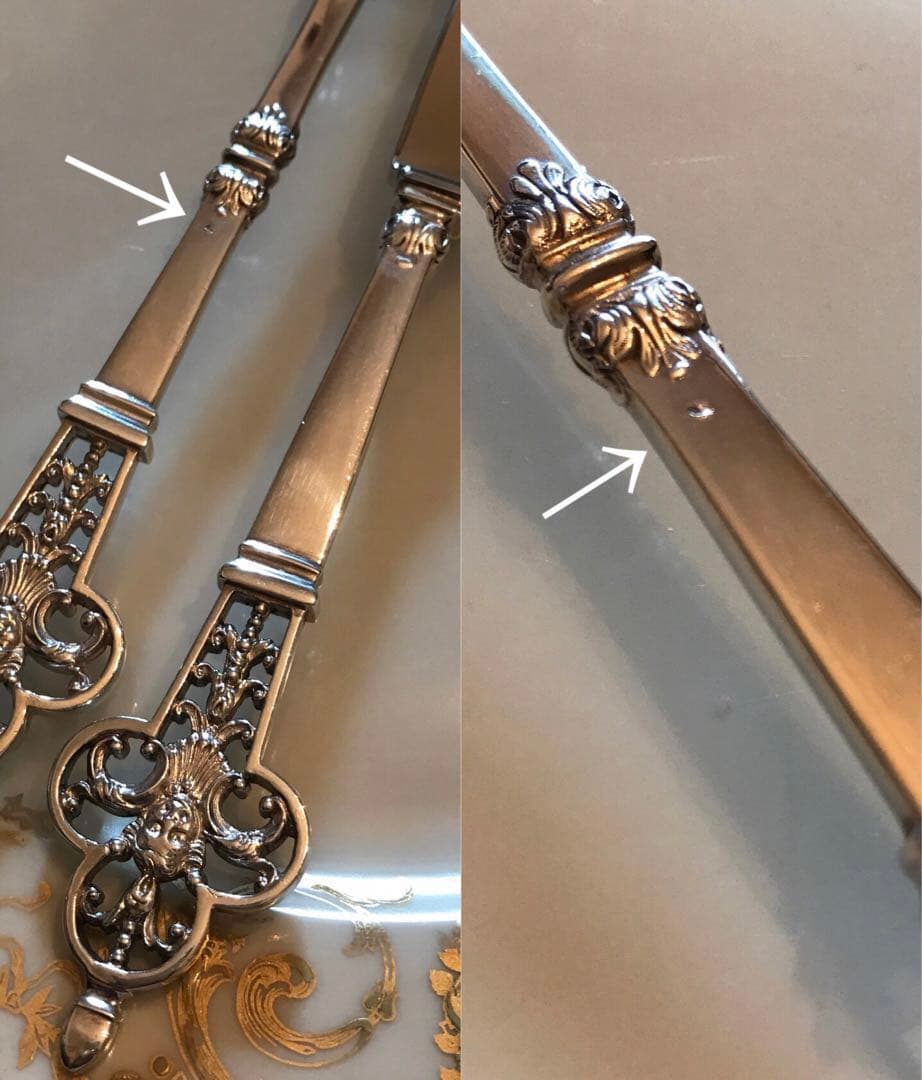 Christofle クリストフル／ルネサンス／純銀 ディナー用 ３本セット