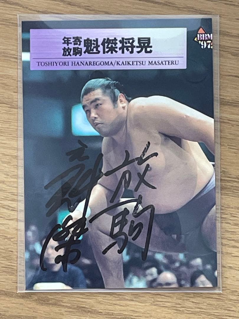 【直筆サイン】大関　魁傑　放駒　故人