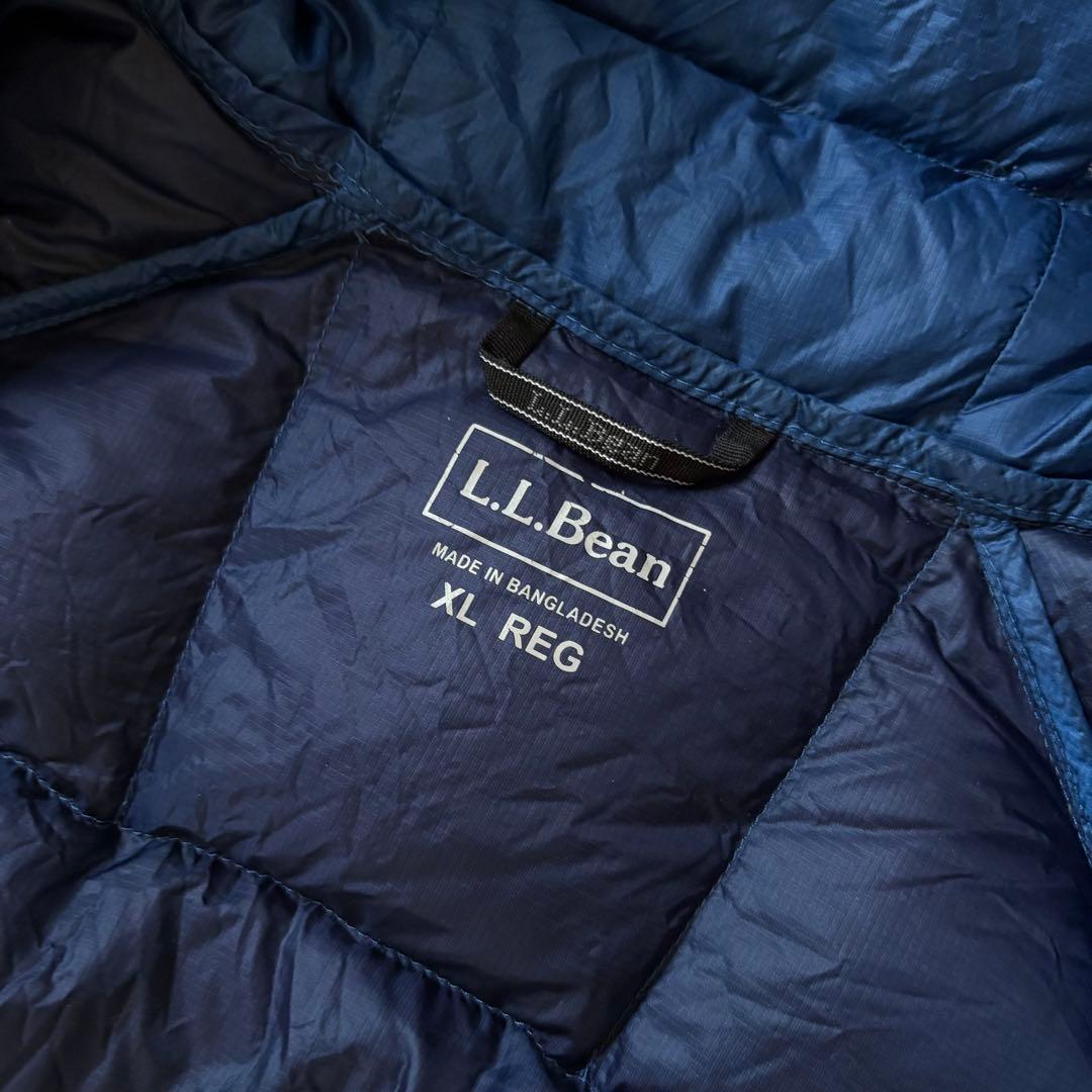 【極暖850fil⭐️】極暖L.L.Bean ダウンジャケット　ブルー　青色　XL