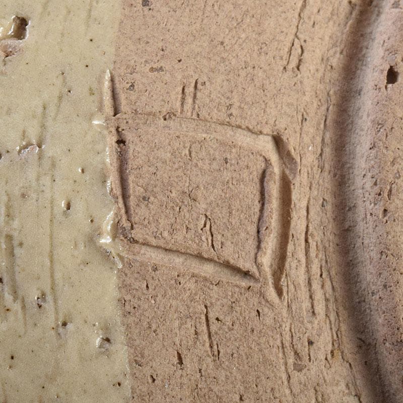 北大路魯山人作　織部焼　青織部　茶碗　黒田陶々庵極め箱　M　R9447