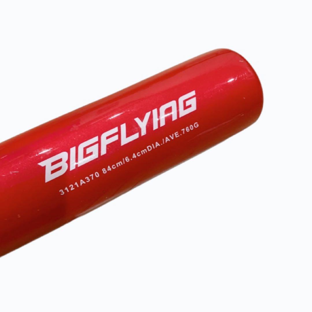 【美品】アシックス　BIG FLYING 大谷翔平モデル　金属バッド　赤