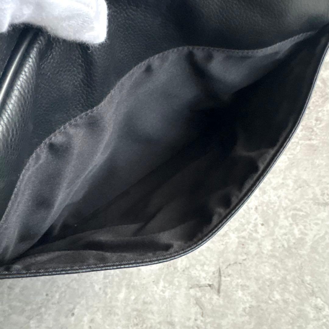 【のりぴ様】dunhill メタルタグ ショルダーバッグ グレインレザー