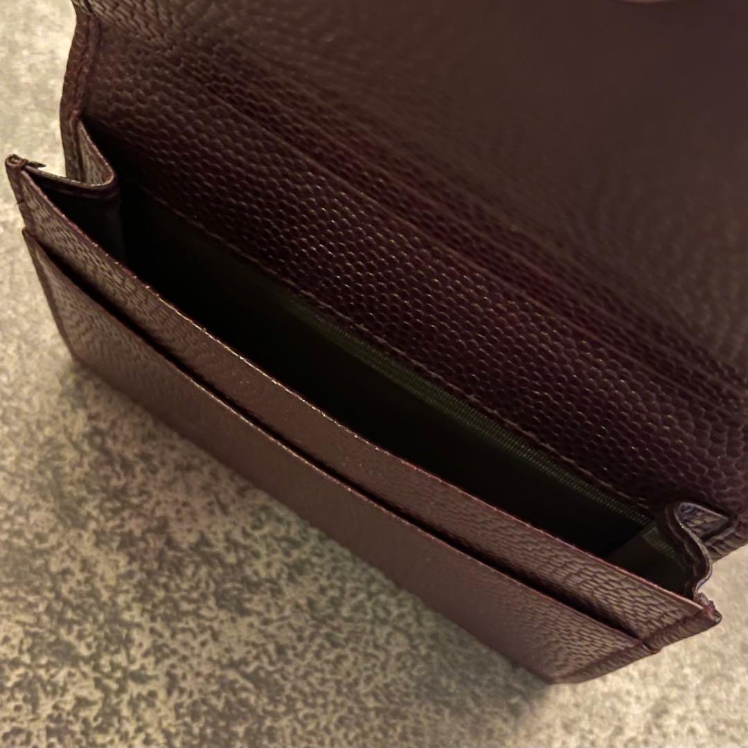 【Salvatore Ferragamo】名刺入れ　ルージュノワール