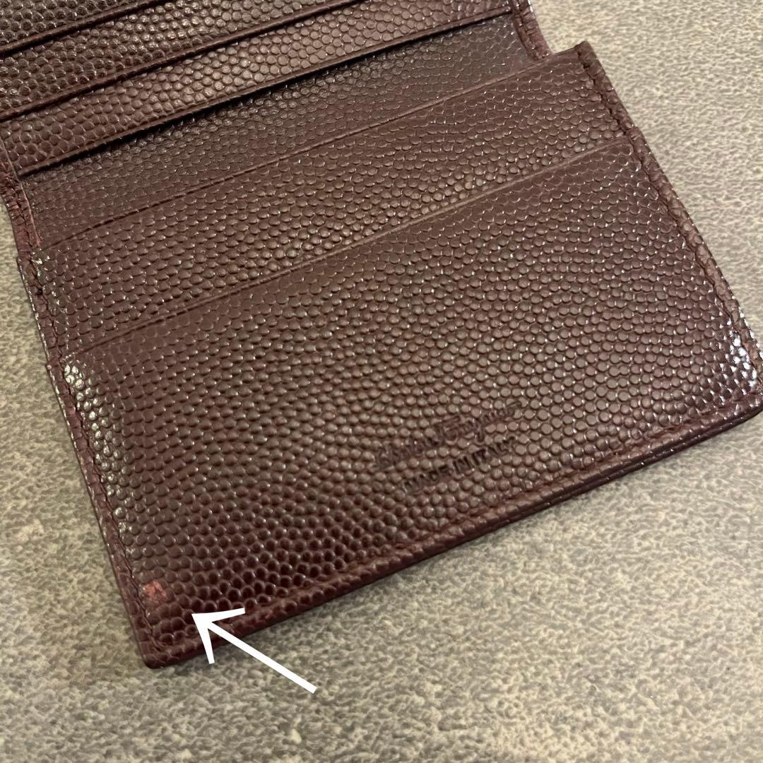 【Salvatore Ferragamo】名刺入れ　ルージュノワール