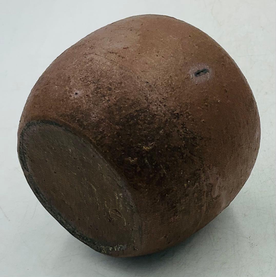 【11】★江戸時代中期　古備前焼お歯黒壺　保存箱★