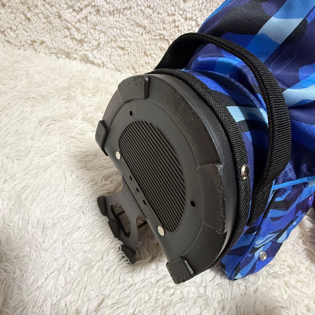 美品　リビエラ　スタンド式迷彩柄キャディバッグ　NAVY迷彩