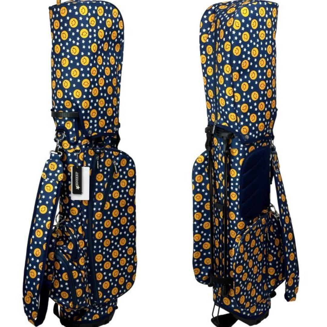 新品 AZROF スマイル柄　スタンドバッグ