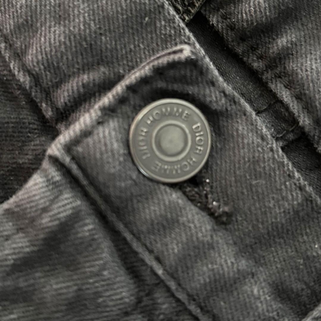 ディオールオム スリムストレート ブラックウォッシュ デニム 29インチ