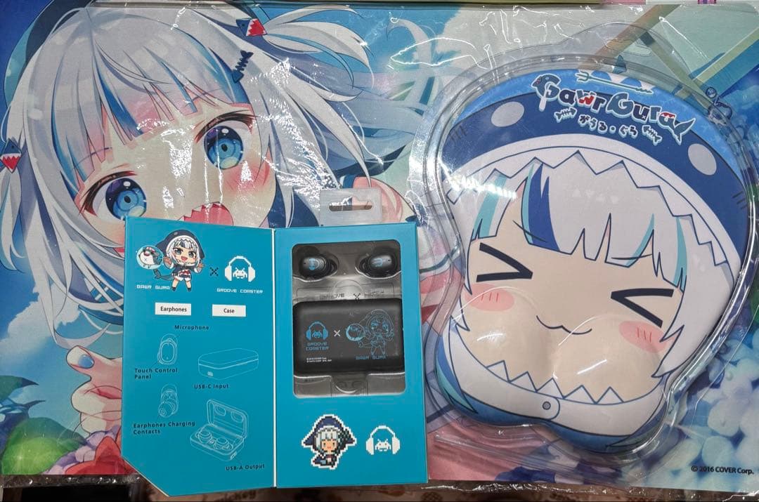 がうるぐら　イヤホン、ほっぺマウスパッド、ラバーマット