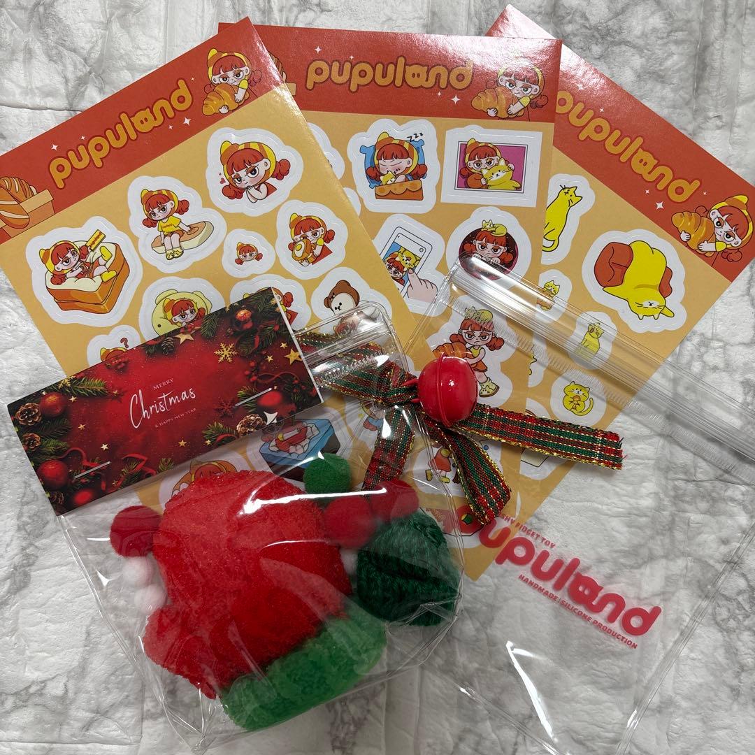 【本日匿名配送】pupuland ププランド スクイーズ クリスマス手袋 完売品