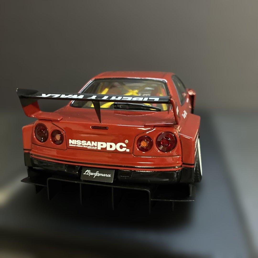 032 LBWK LB-ER34 スーパーシルエット 1/18スケール ミニカー