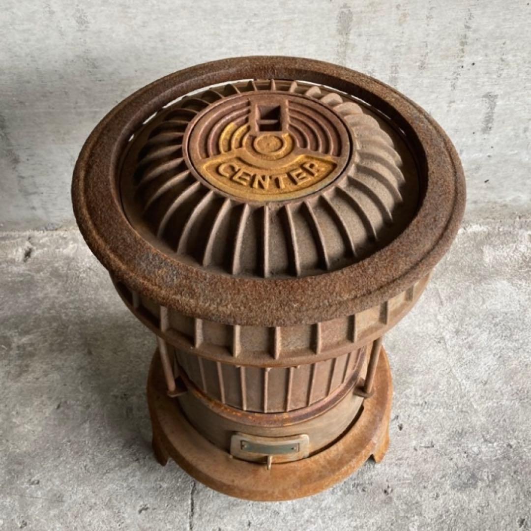 CENTER 薪ストーブ ダルマ 鋳物 鉄製 シャビー レトロ ヴィンテージ