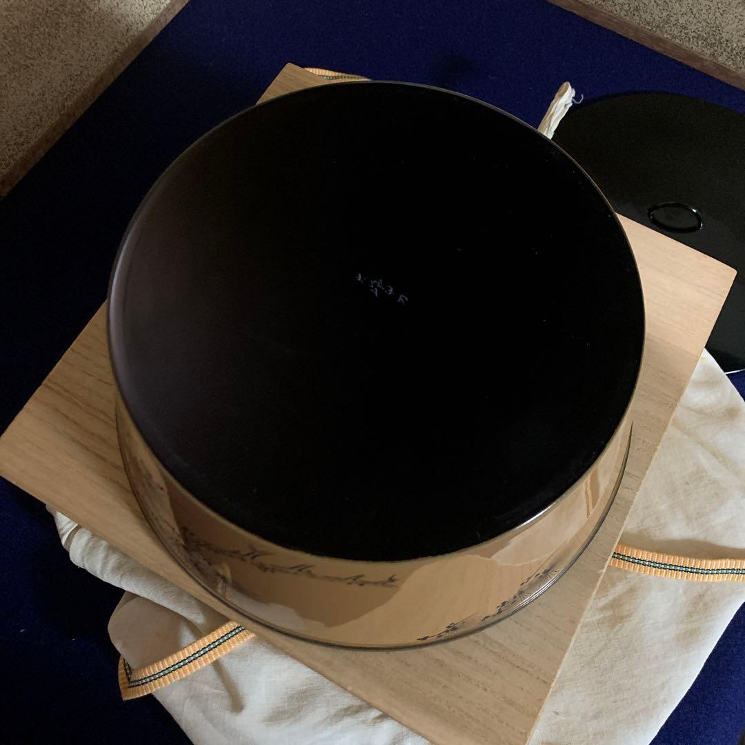 人国国宝　巨匠　前大峰　輪島塗　沈金　松之盛器　水指