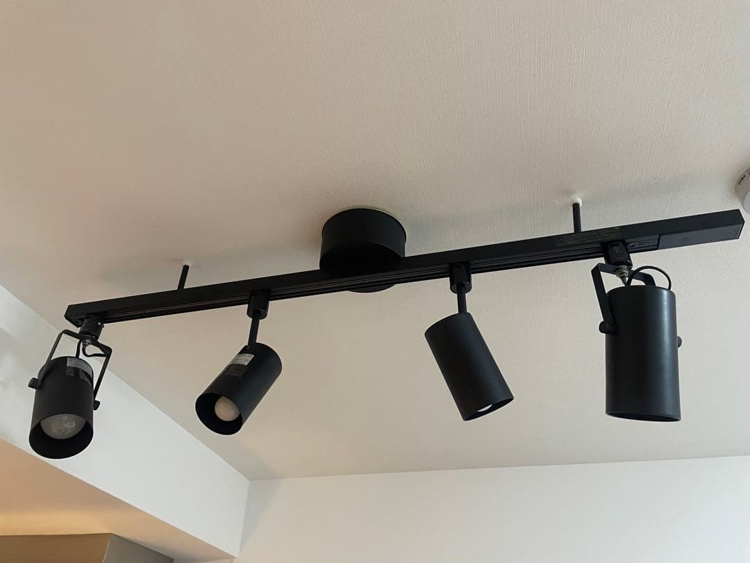 無印良品　システムライト本体+スポットライト4個セット