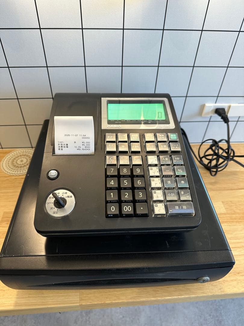 CASIO TE-340 レジスター 取扱説明書付き