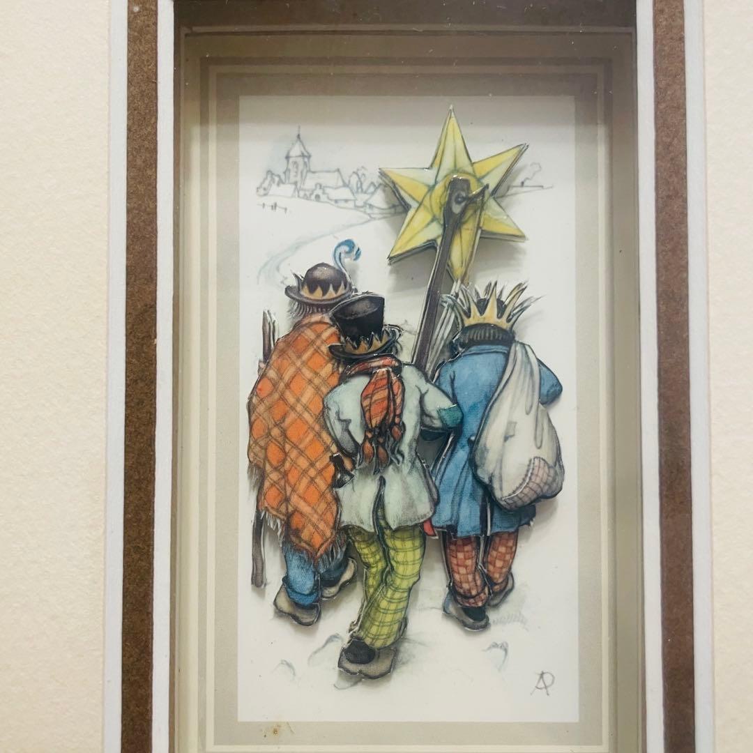 アンティーク シャドウボックス アントン ピック　８点セット