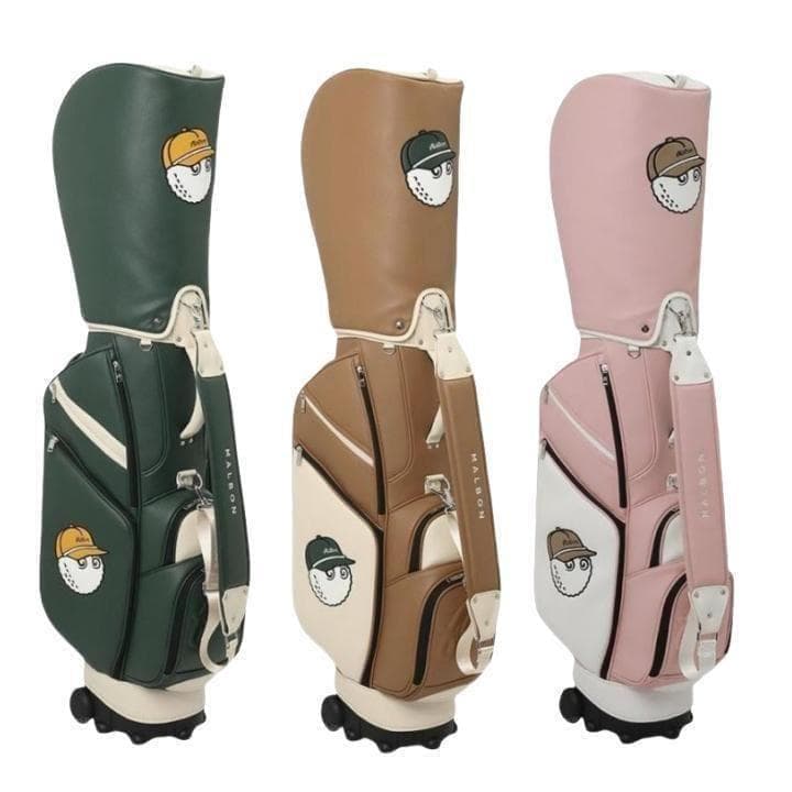 即日発送 マルボンゴルフ キャディバッグ キャスター付き Malbon 緑色LL