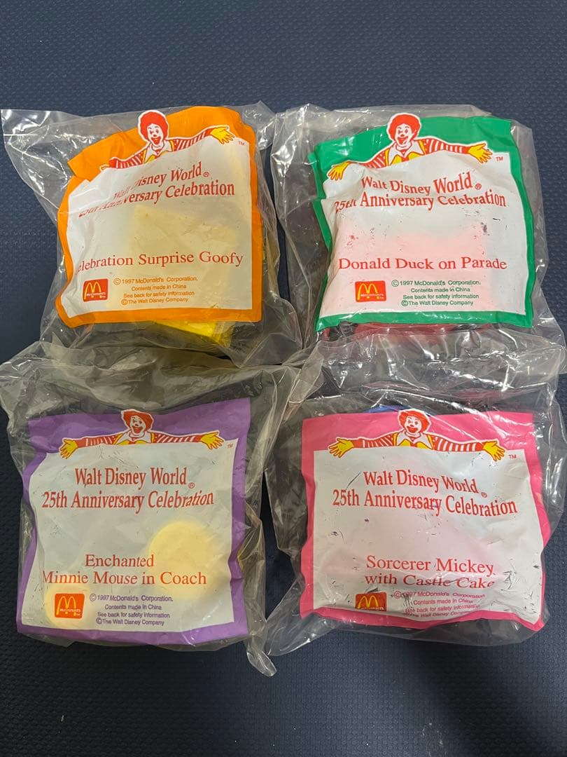 マクドナルド ハッピーセットのおもちゃ ディズニー レトロ 1990年代