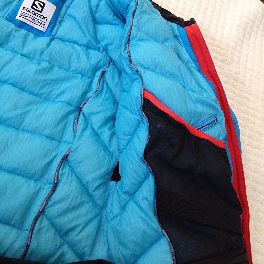 SALOMON GORE-TEX 青 スキーウェア レディースМサイズ