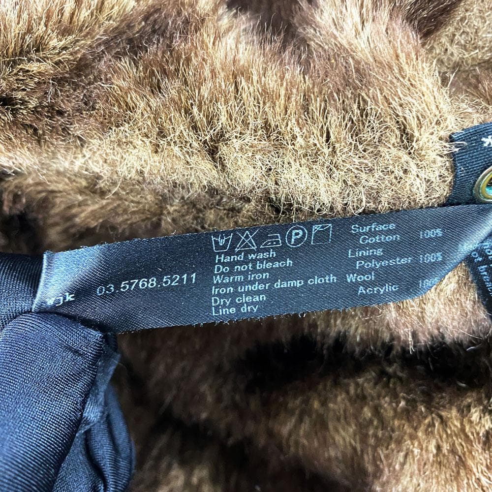 ★美品★wjk 裏地総ファー ボアモッズコート ミリタリージャケット M