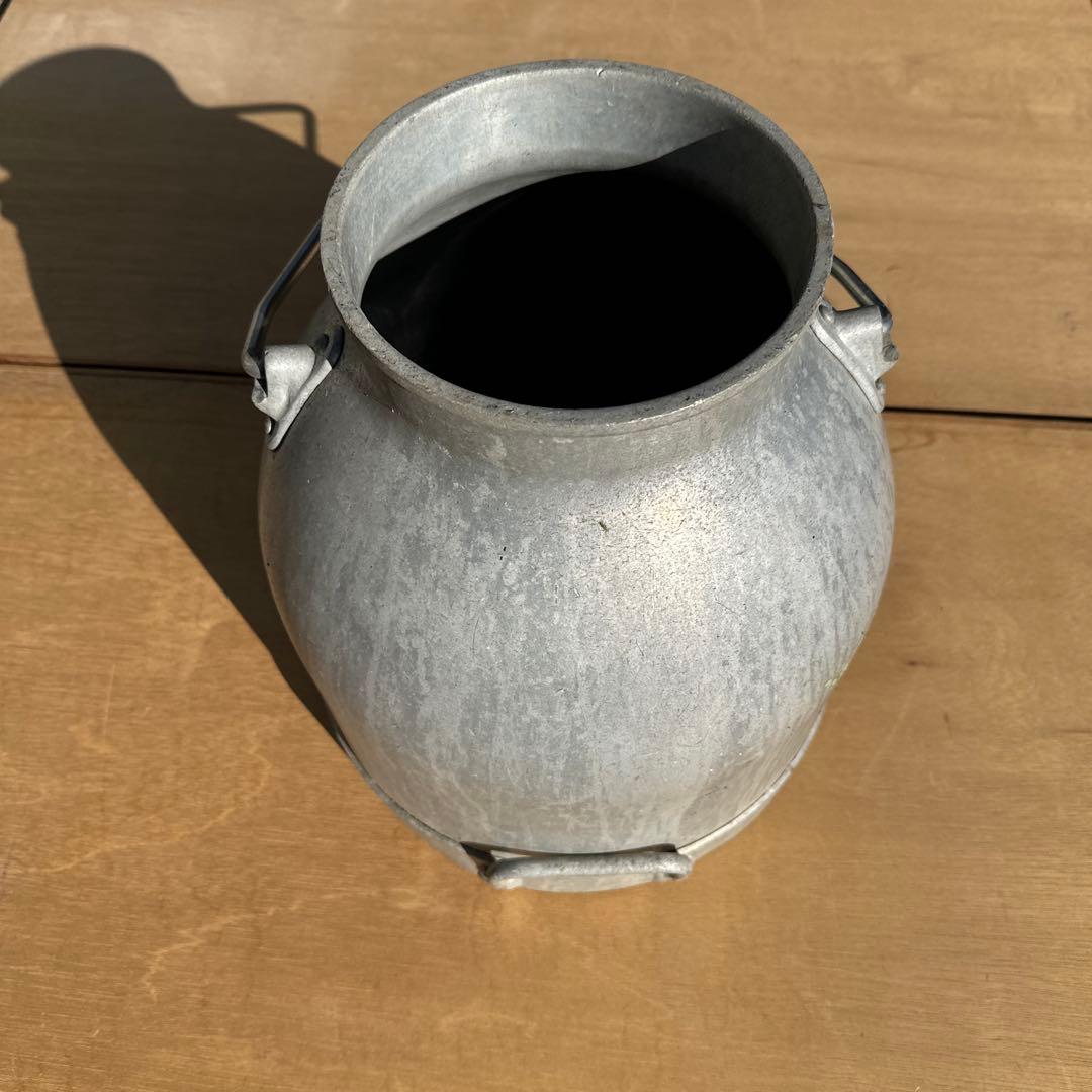 【希少】ヴィンテージ メタル ミルク缶　アンティーク　蚤の市