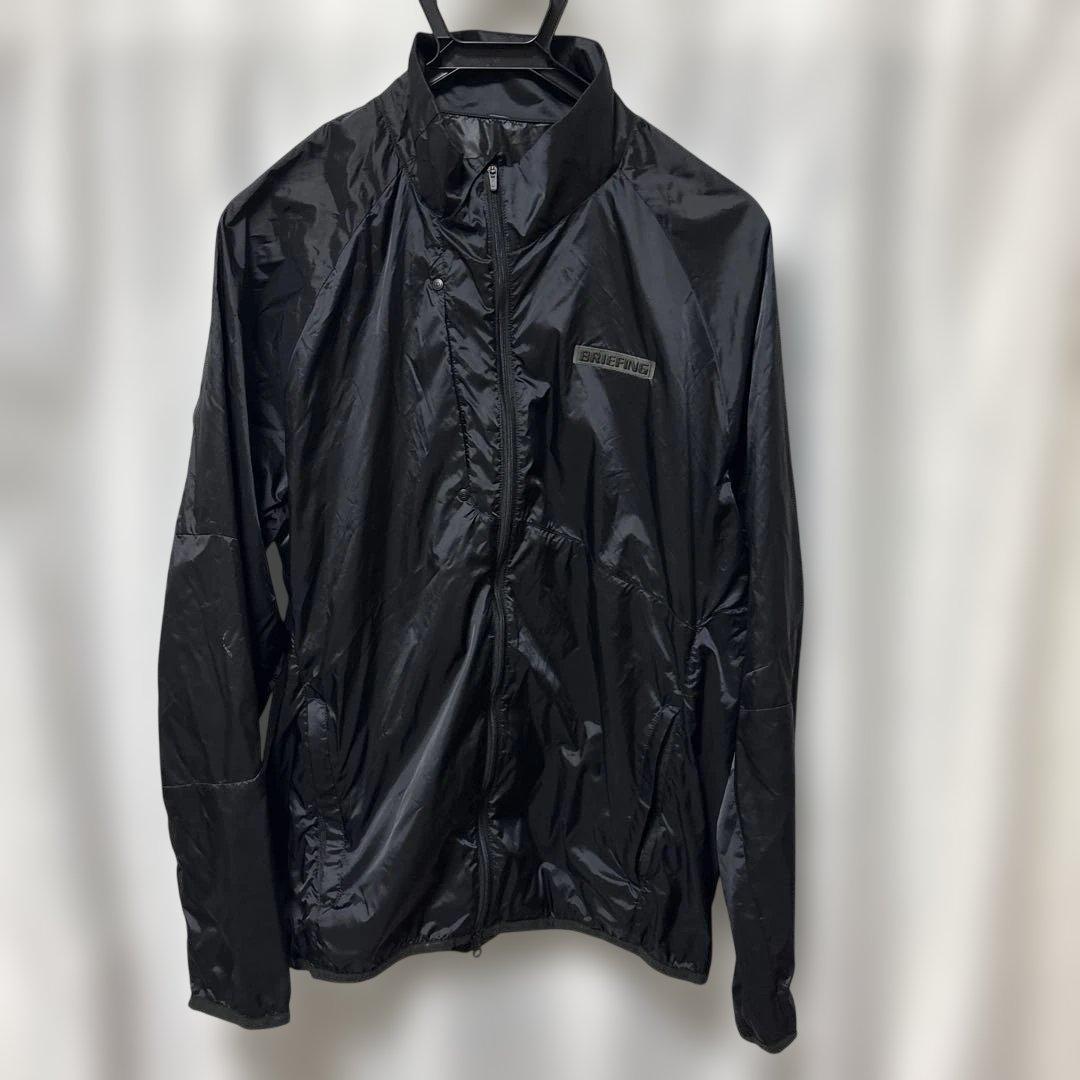 ブリーフィング　ナイロンジャケット　ダブルジップ　ブラック　XL