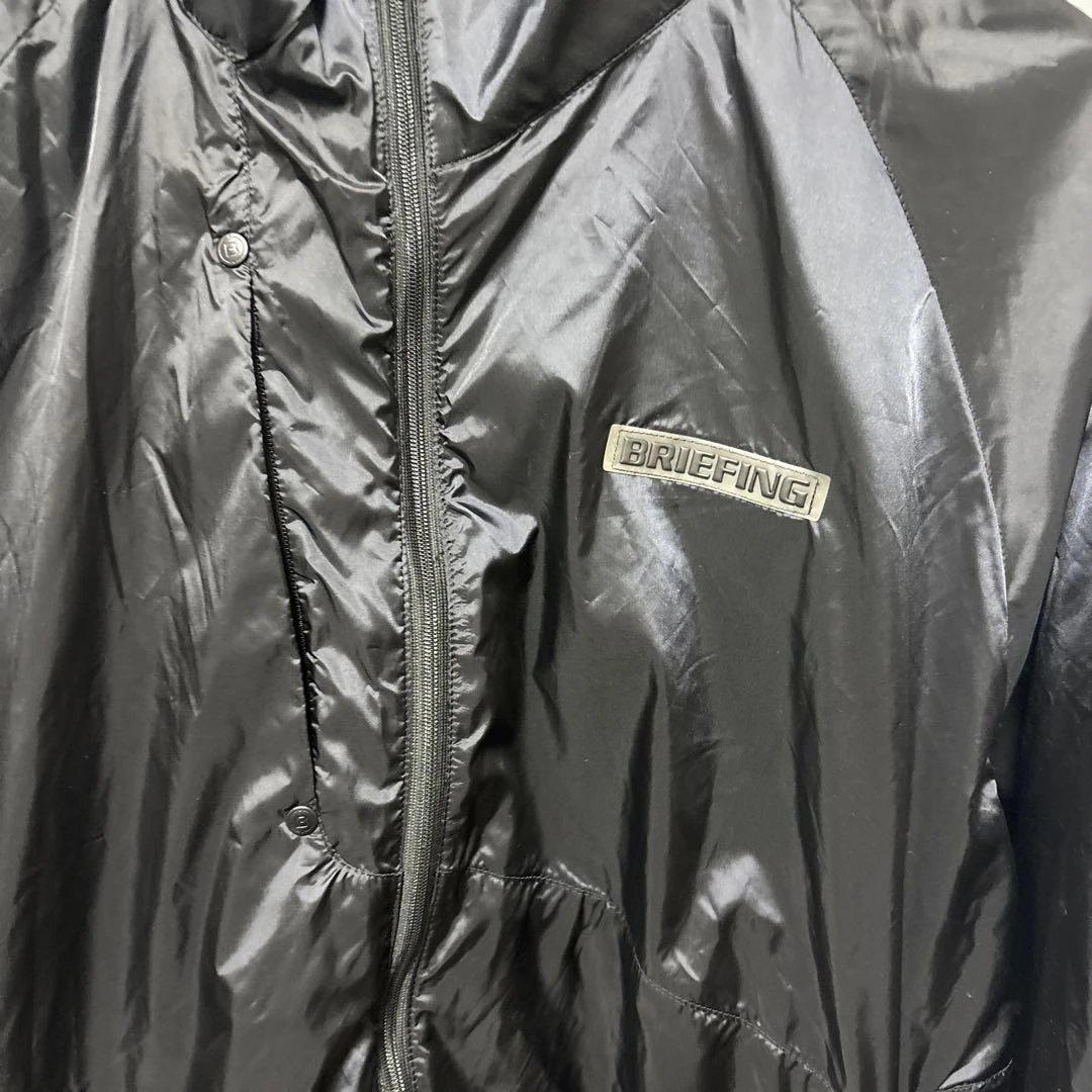 ブリーフィング　ナイロンジャケット　ダブルジップ　ブラック　XL