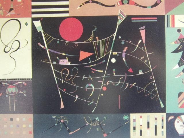 カンディンスキー、全体、希少な画集より、状態良好、新品高級額・額装付