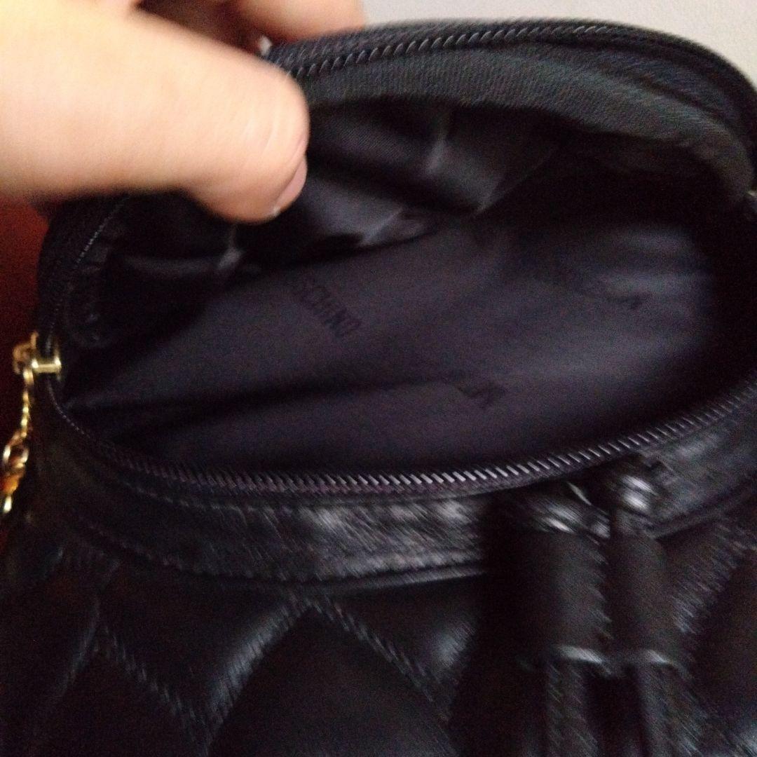 美品❗️　MOSCHINO　ヴィンテージ　キルティングレザー　リュック　ハート