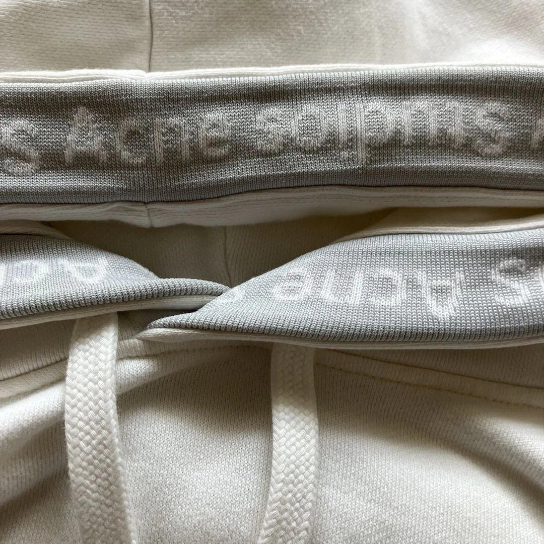 ACNE STUDIOS アクネストゥディオスロゴテープスウェットパーカー白S