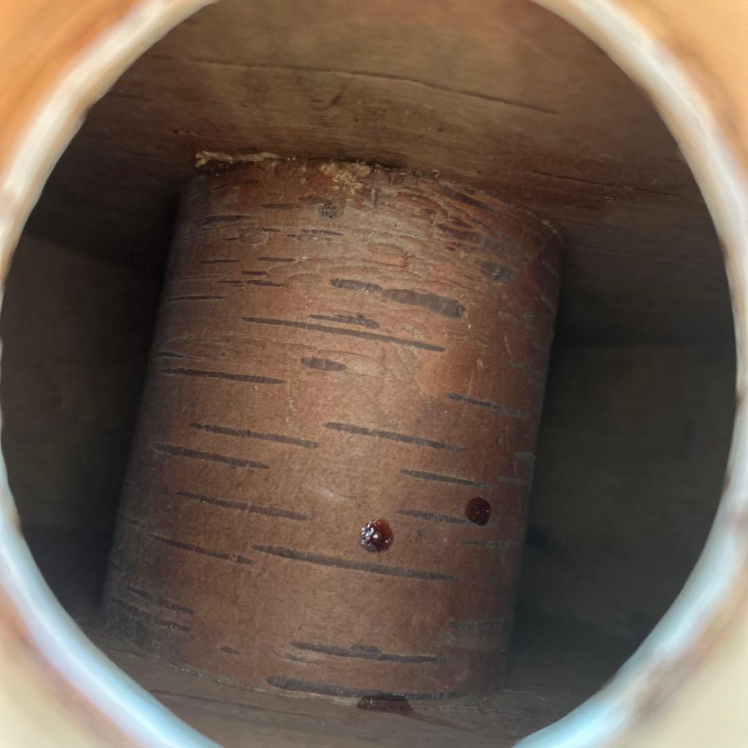 白樺の樹皮で作られたロシアの伝統的な茶器セット 6点セット