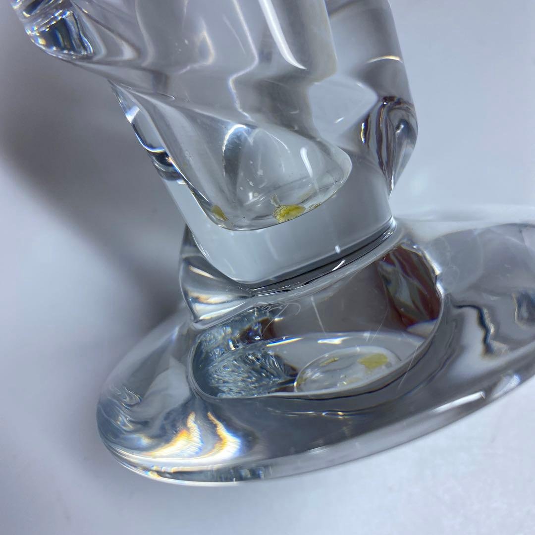 専用バカラ　スパイラル花瓶　共箱　高さ21.2㎝　東Y6-1008☆1Fトヒルサ