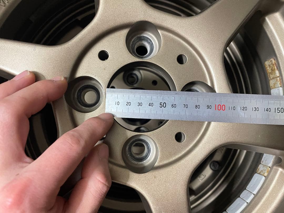 15インチ 5J PCD100オフセット45 4穴 レアマイスター風　TE37風