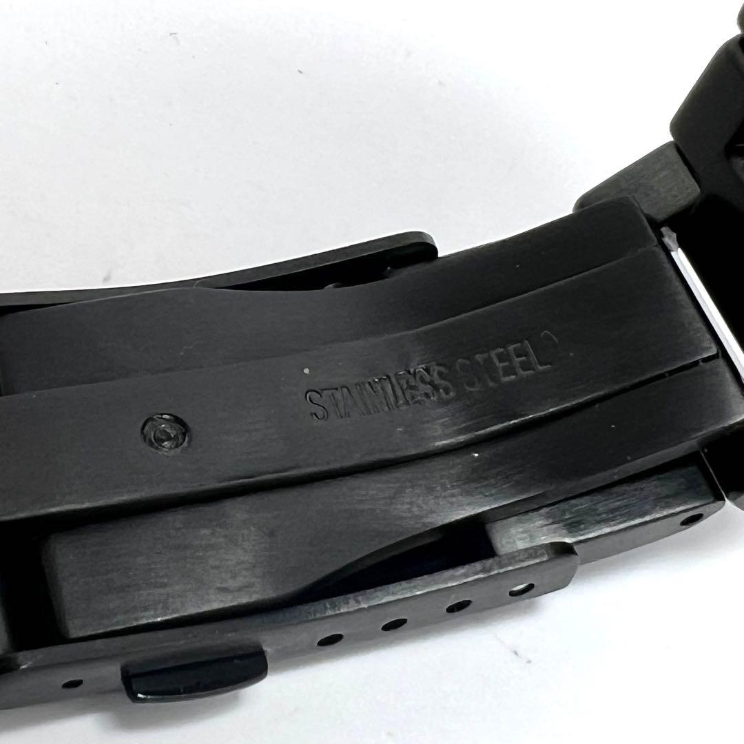 新品 フルメタルカスタム用ステンレスブラック、ベゼル・バンド(時計は含みません)