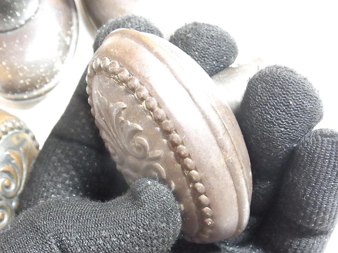 アンティーク １９３０年代 ドアノブ 4個 アメリカ製 ヴィクトリアン USA